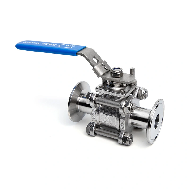 3 st helt inkapslad tri-clamp sanitär kulventil 3 st helt inkapslad tri-clamp sanitär kulventil